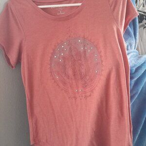 LUCKY BRAND CORRAL SUN T-SHIRT SIZE SMALL